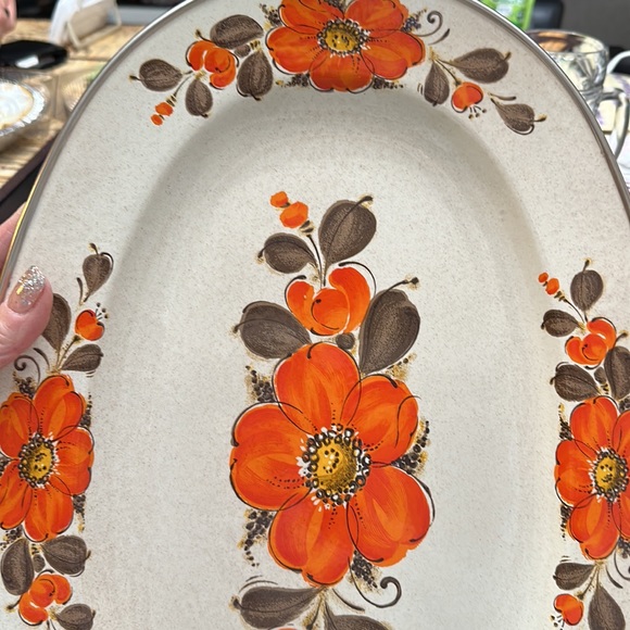 Vintage 70’s Show-pans Sanko Ware made in Japan large serving tray - Picture 6 of 6